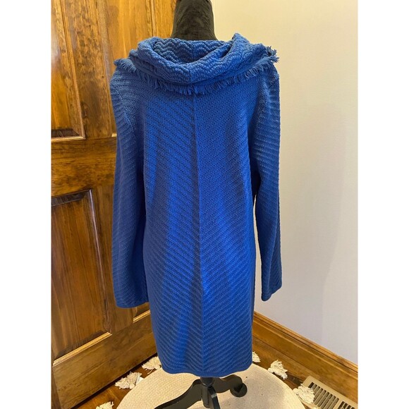 Style & Co  Sweater Dress Plus Size XXL or 2X Steely Blue Cowl Neck Winter - Picture 4 of 10